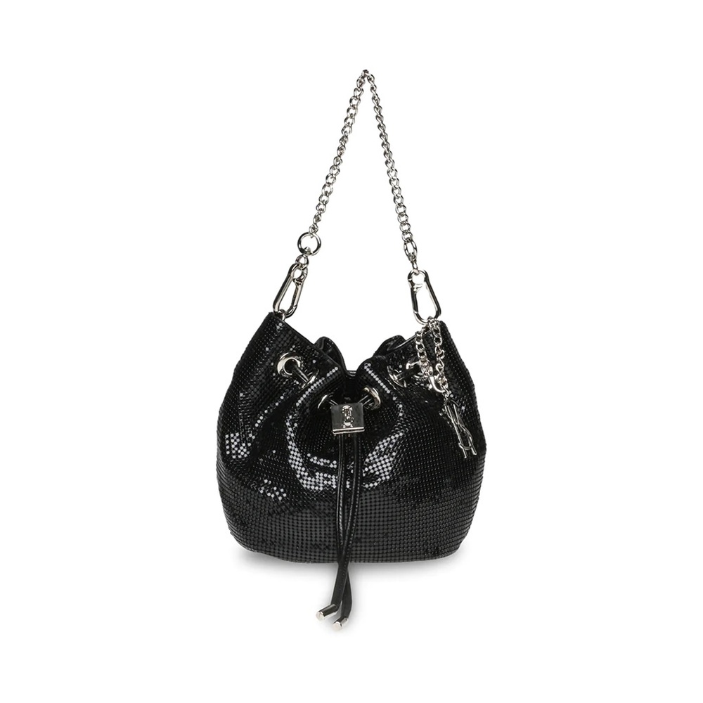 ASteve Madden BCOBALT BLACK shoulder back with crossbody strap